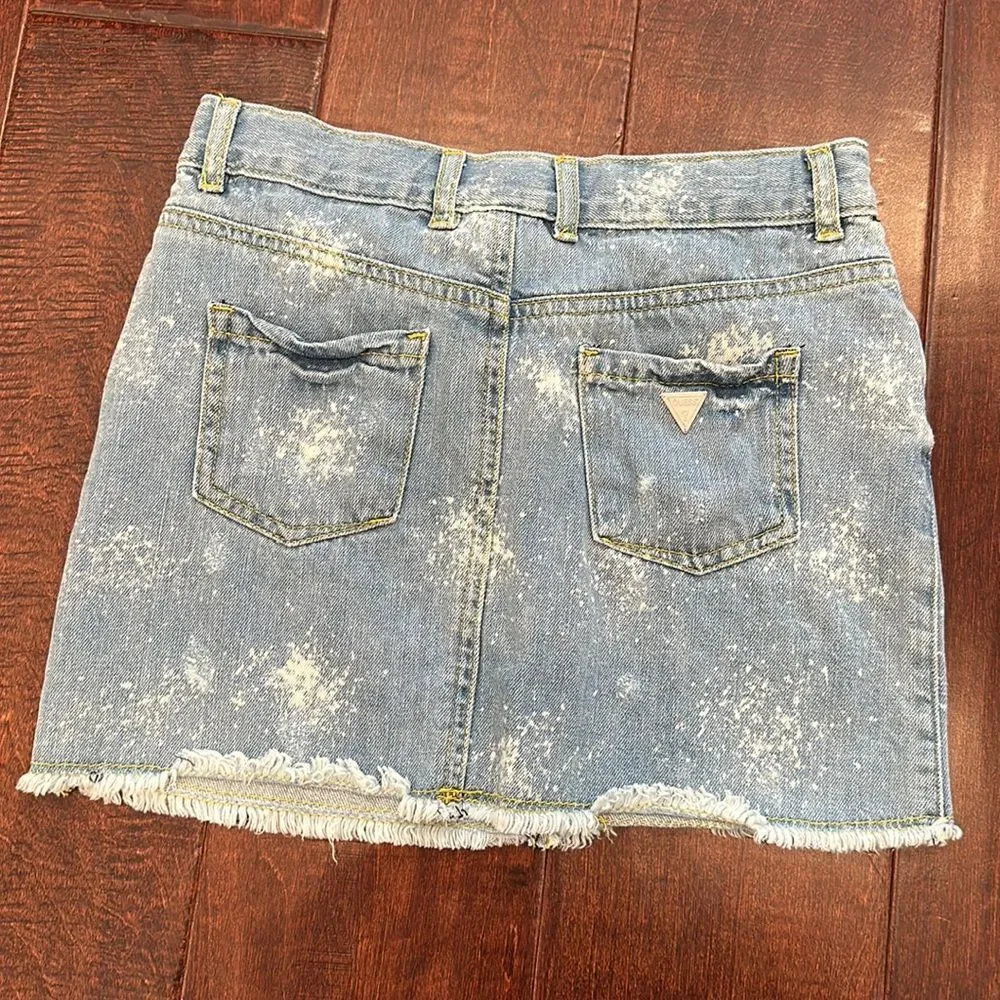 Guess sparkle denim skirt